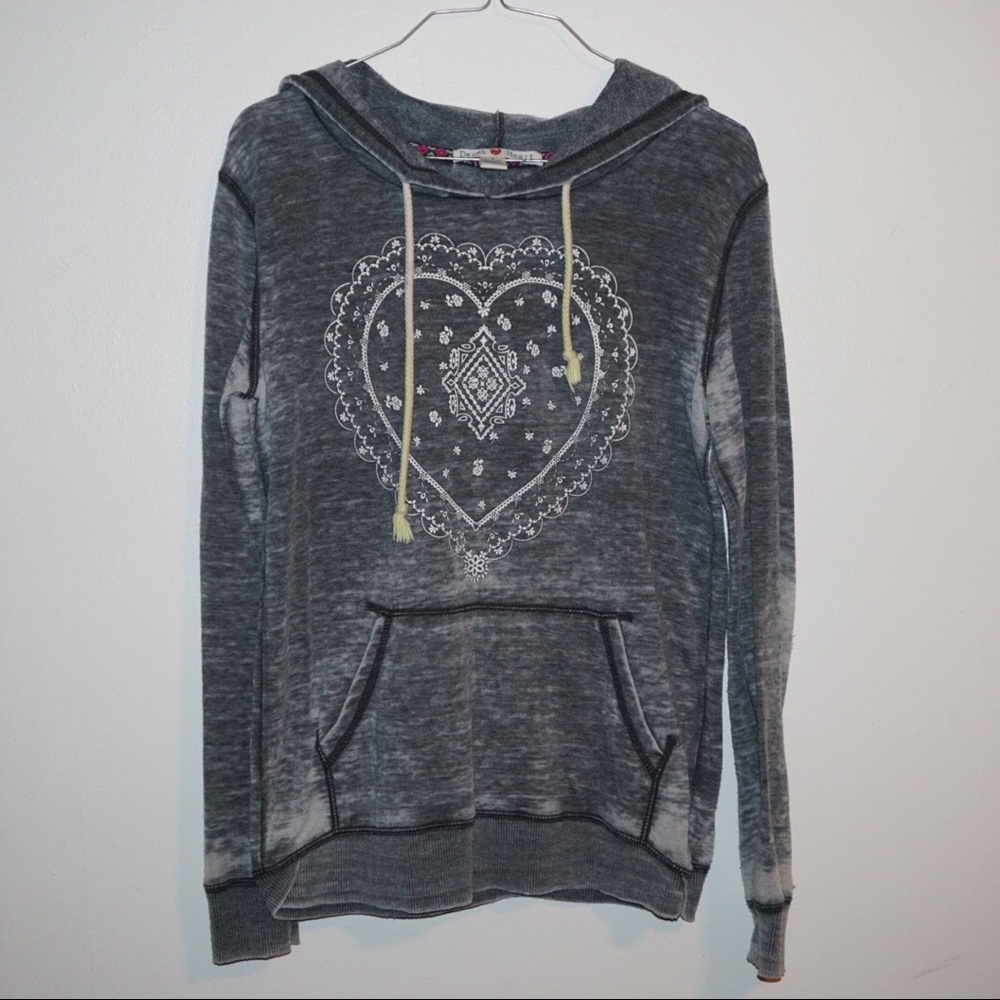 Gray Faded Hoodie